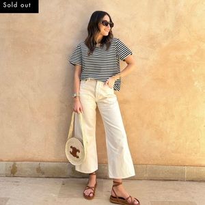 WAT THE BRAND STRIPE BLACK AND WHITE TSHIRT